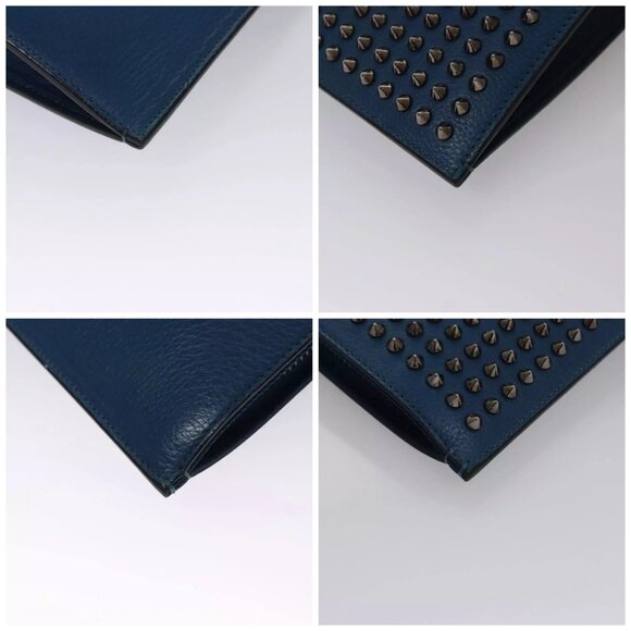 Christian Louboutin Hand Bag Leather Blue Auth - Picture 16 of 16